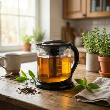 Konvice na čaj Skleněná konvice TADAR GEMS s pokličkou 1,8 l