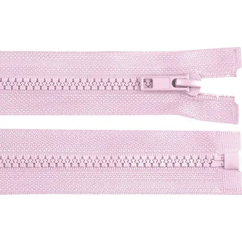 Zip Kostěný zip No 5 délka 75 cm bundový, malé, 165 fialová sv.