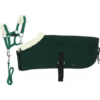 EQUITHÈME Sada ohlávky a deky Pony Academy Equithème, mini, dark green