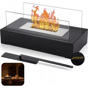 Biokrb VOLNĚ STOJÍCÍ BIO KRB DO DOMU BEZ KOUŘE NA BIOETANOL 35X18CM ČERNÝ VLEPA