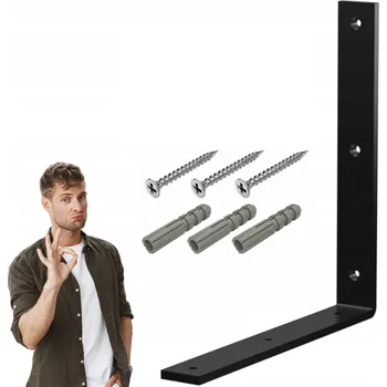 police Konzole Na Polici Držáky pro Polic Loft Silný Ocelový Zesílený 30x30x4 cm