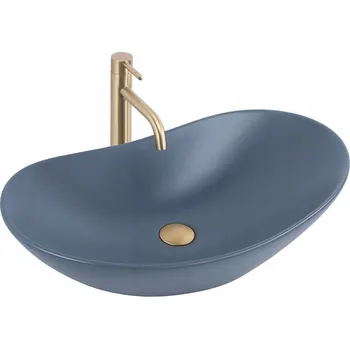Umyvadlo Umyvadlo na desku oválné Rea Royal 61,5 cm modré