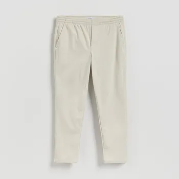 Reserved - Manšestrové kalhoty jogger - krémová - 474GC-01X - 474GC-01X-XL