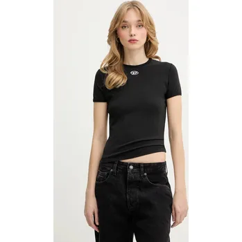 Pánské oblečení Tričko Diesel T-UNCUTIESLONG-OD A19917.0AHQH černá 99X, vel. L