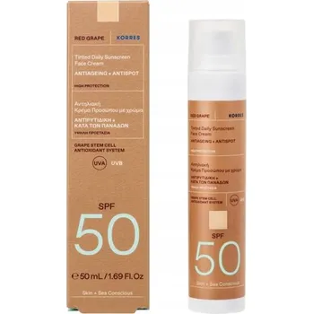 Pleťový krém Pleťový krém s UV ochranou Korres RED GRAPE 50 SPF na den 50 ml