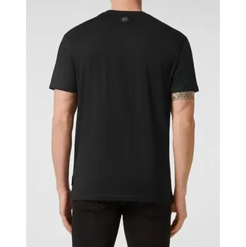 Pánské tričko PHILIPP PLEIN T-Shirt 22849 Černá Regular Fit S