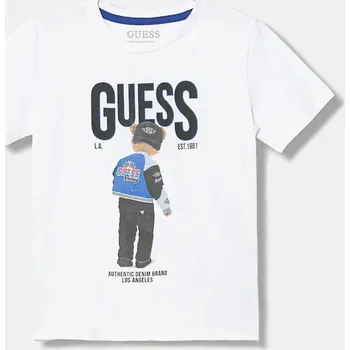 Dívčí tričko Dětské bavlněné tričko Guess N6RI05.K8HM4.PPY2 bílá 00X, vel. 96-104