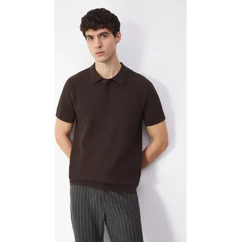 Bavlněné polo tričko Medicine RS26-POM101 hnědá 89M, vel. L