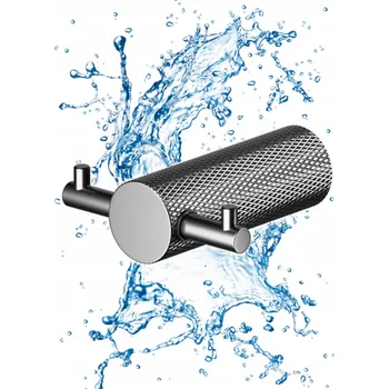 CERSANIT VĚŠÁK HÁČEK NA RUČNÍKY DVOJITÝ ZEN GUN METAL ČERNÝ