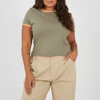 Dámské tričko Tričko Brave Soul Khaki 1427903 24 (5XL)