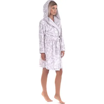 Dámský župan Dámský župan s kapucí Flora dove grey 48 56 9103 - L