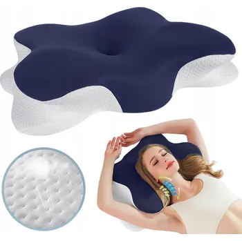 Polštář 3D Ortopedický Polštář pod krk z paměťové pěny pro spaní, ergonomický