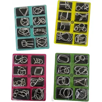 Puzzle PUZZLE KOVOVÉ PUZZLE 32 DÍLKŮ HRAČKA LOGICKÁ, unisex, kov, CE