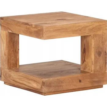 Konferenční stolek Odkládací stolek z masivního akáciového dřeva, medově hnědý, 45 x 45 x 40 cm