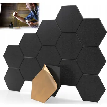 akustická pěna ŠESTIHRANNÝ SAMOLEPICÍ AKUSTICKÝ PANEL / AKUSTICKÁ PĚNA - PRO STUDIO