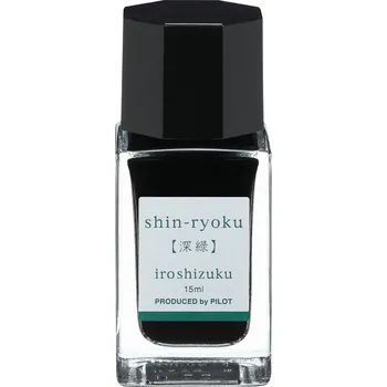 Pilot, Sada 12 ks Inkoust Iroshizuku mini pro Plnicí pera, 15 ml Barva: Shin-Ryoku