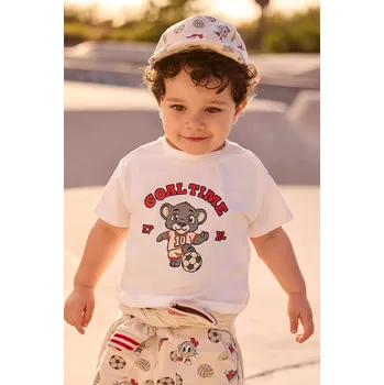 Chlapecké oblečení Dětské bavlněné tričko Mayoral 1007.3E.Baby.PPY2 bílá 00X, vel. 92