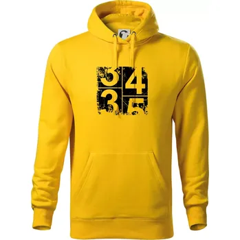Pánská mikina Tachometr 35 - Mikina pánská Cape s kapucí - 5XL ( Žlutá )