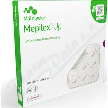 Krytí na ránu Mepilex Up silikonové krytí sterilní 20x20cm 5ks