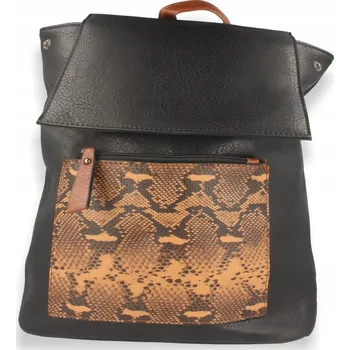 Městský batoh Batoh dámský černý s hnědou