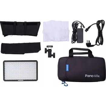 Studiové světlo LED lampa Amaran Pano 60c Kit s antracitovou barvou