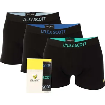 Pánská móda Boxerky Lyle and Scott Black 9472152 2XL