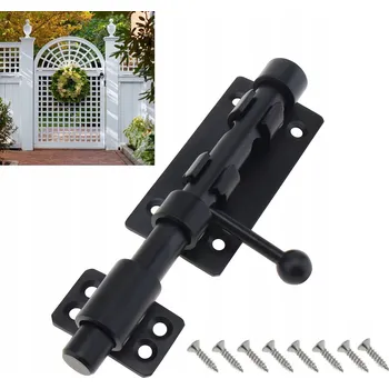 Dveřní kování 6palcová černá dveřní závora dveřní západka pro dveře / okna