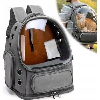 Obraz BATOH DLA ZWIERZĄT PŘEPRAVKA PRŮHLEDNÝ VENTILACE 42 cm×34 cm×27 cm