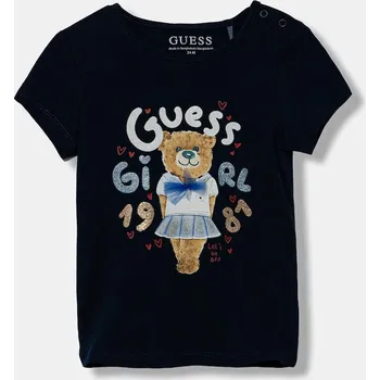 Dětské tričko Guess K6RI03.K6YW4.PPY2 námořnická modř 59X, vel. 96-104