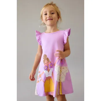 Dívčí šaty Dívčí šaty Mayoral 3934.6J.Mini.PPY2 fialová 40X, vel. 110