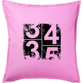 Polštář Tachometr 35 - Polštář 50x50 - 50x50 - Pouze potah ( Růžová )