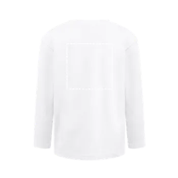 THC BUCHAREST KIDS WH. Tričko s dlouhým rukávem 3 zadní, 200 x 200 Sítotisk (textil), 2 barvy