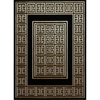 Koberec Kusový koberec Allure 1968 black/gold, 80x150, černá, kancelář, Dywany Łuszczów - 1 rok na vrácení + DOPRAVA ZDARMA k Vám i zpět