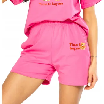 Dámské kraťasy Kuba dámské pyžamo bavlna růžové, velikost S