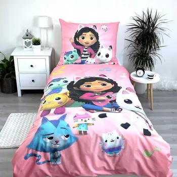 Povlečení DĚTSKÉ POVLEČENÍ GÁBININ KOUZELNÝ DOMEK 140X200