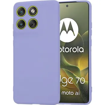 Pouzdro na mobilní telefon Techsuit - SoftFlex - Motorola Edge 70 - světle fialová