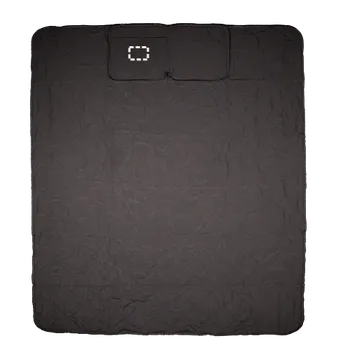 Pikniková deka GRADY. Skládací pikniková deka z rPET a PEVA Digitální Transfer (max. 13 barev, 90 x 60mm) 13 barev 1 Středová kapsa