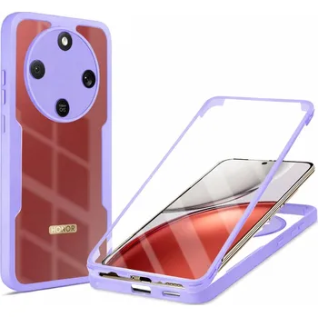 Pouzdro na mobilní telefon Techsuit – ColorVerse 360 Series + ochrana obrazovky – Honor Magic8 Lite – fialová