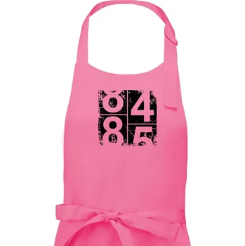 Kuchyňská zástěra Tachometr 85 - Pánská zástěra na vaření - Univerzální velikost ( Růžová )