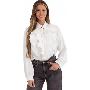 Dámská košile Dámská Rozepínací Košile Elegantní s nabíranými rukávy