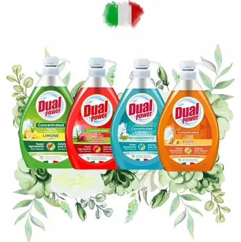 Sada DUAL POWER 3 + 1 prostředek na nádobí 1 litr