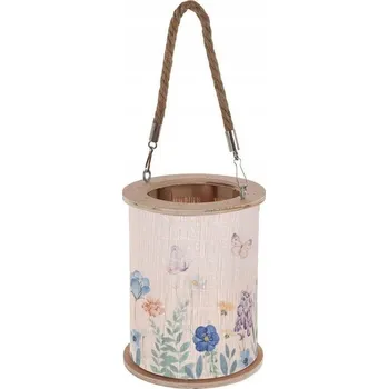 Obraz Lucerna Home Styling Collection dřevěná 21,5 cm