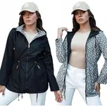 DÁMSKÁ PŘECHODNÁ BUNDA PARKA S KAPUCÍ ČERNÁ ty4406 - S