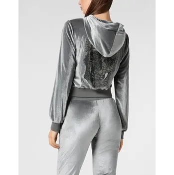 Pánská mikina PHILIPP PLEIN Mikina 9549 Šedá Regular Fit XL