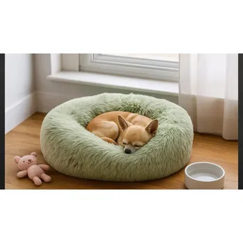 Pelíšek pro psa Pelíšek pro psa kočku, chlupatý, nadýchaný polštář, plyšová poduška 50 cm