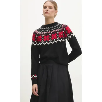 Dámský svetr Svetr s příměsí vlny Answear.LAB lu6002.fh černá 99X, vel. M/L