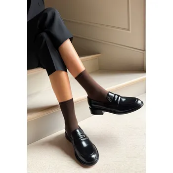 Dámské ponožky Veneziana Katrin 40 • UNI • tmavě kapučínová • ponožky 40 DEN