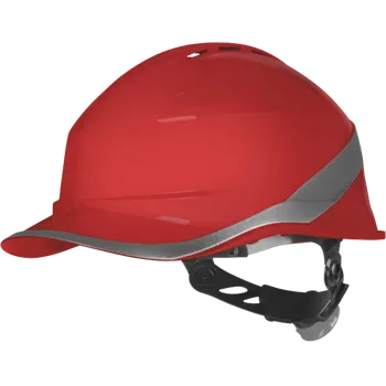 Pracovní přilba Ochranná přilba DeltaPlus BASEBALL DIAMOND VI WIND červená