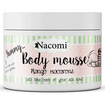 Tělový krém Nacomi Tělový Mousse Mango Macarons 180 ml