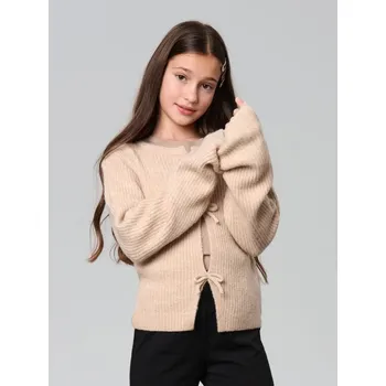 Dívčí oblečení Sinsay - Žebrovaný pletený svetr - béžová - 642BS-08M - 642BS-08M-158